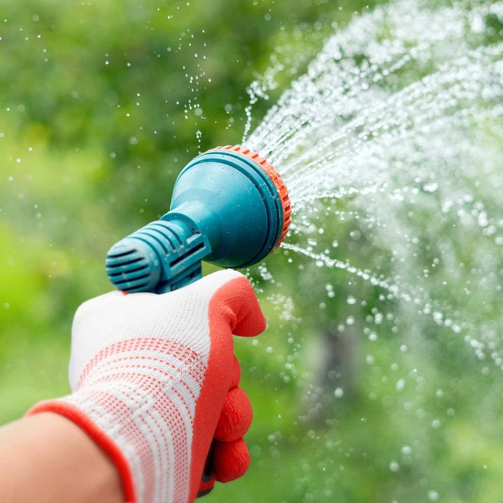 COOLJOB 2 Pairs Gardening Gloves for Women Ladies. Breathable Rubber Coated for Yard Garden. Outdoor Indoor Protective Work with Grip. Medium Size. Red & Green